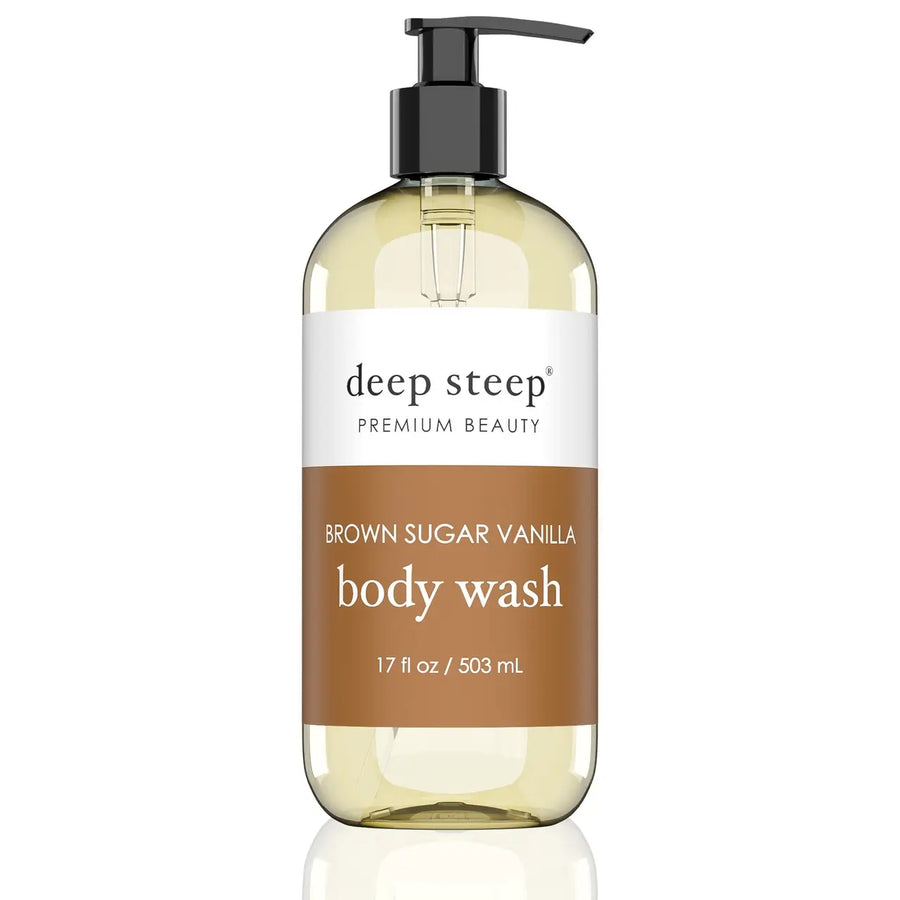 Deep Steep Premium Beauty - Body Wash - Brown Sugar Vanilla 17oz